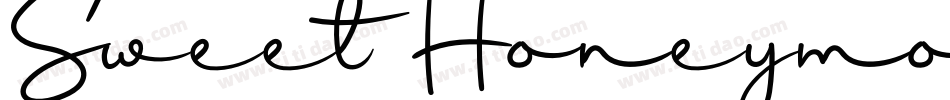 Sweet Honeymoon字体转换